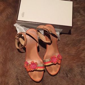 Coach platform sandals
